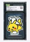 Pokemon CGC 10 GEM MINT Pikachu B-Side Label 2018 Pokemon Sticker Pt.1 Japanese