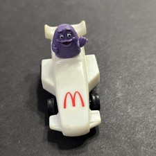 Vintage 1988 McDonald s Grimace Race Car Toy