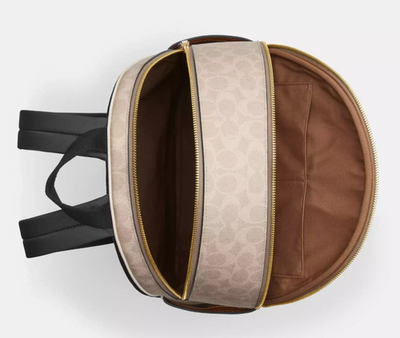 Coach Large Court Backpack In Signature Canvas CZ175 Gold 