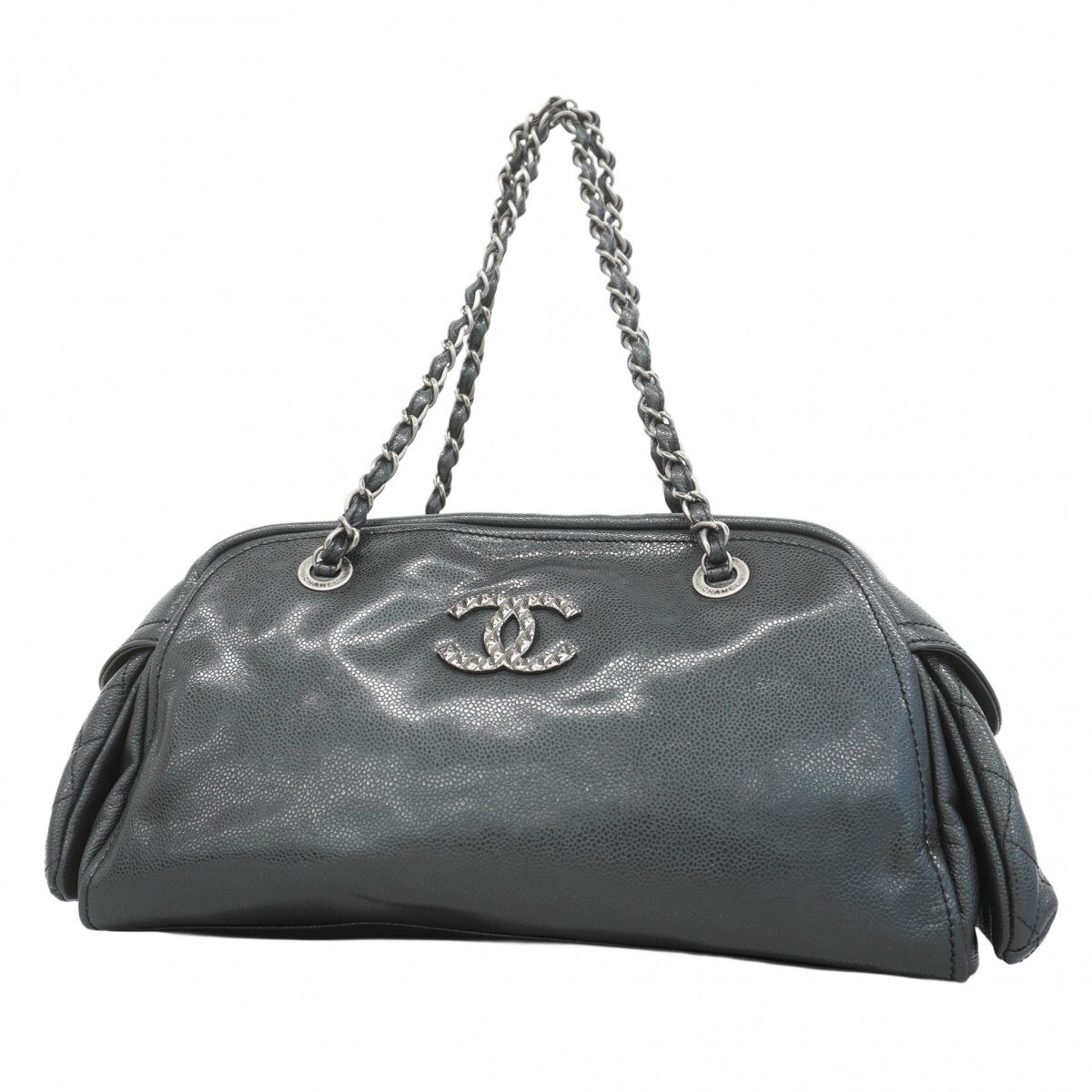 Chanel Classic Flap Shoulder Bag with Silver Chain Hardware 248963