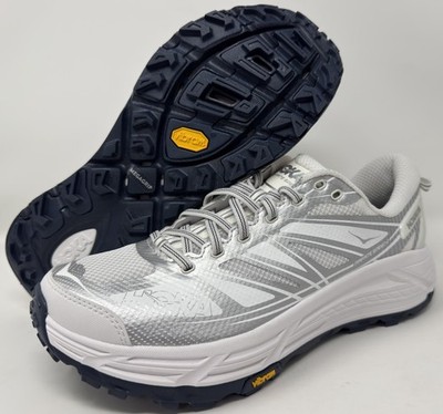 Hoka One One Mafate Speed 2 Shoes White/Silver 1126851-WSLV Sz 9.5 Men/10.5 WMN