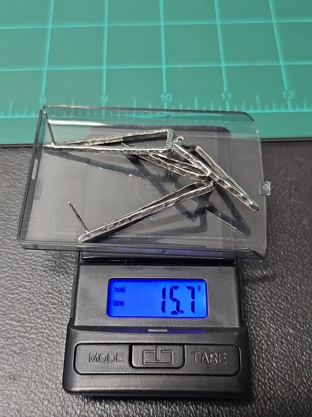 Sterling Silver Dubble Triangle Post Back Earring… - image 10