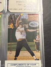 1999 Minnesota Gophers Softball Pocket Schedule Steph Klaviter Diet Coke