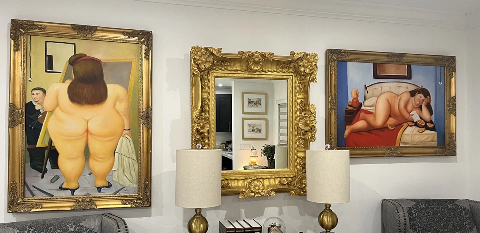 Fernando Botero Óleo sobre Canva Firmado Estilo de Arte Pintura (1932 – 2023) Enmarcado Foto 4 de 4