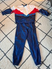 Vtg 80s 90s Tail Track Suit Windbreaker Jacket Pants Color Block Womens Medium