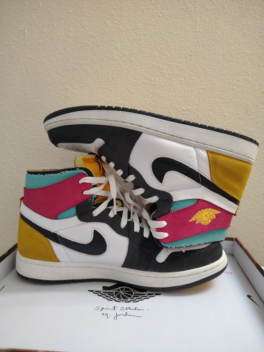 Jordan Air Jordan 1 Mid SE Oakland Colorblock High-Top  display picture 1
