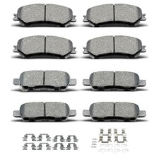 Ceramic Front Rear Brake Pads With Clips Fit For 2014-2019 For Nissan Rogue,2...