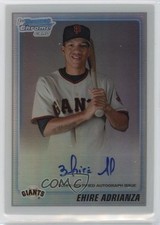 2010 Bowman Chrome Prospects Refractor 366/500 Ehire Adrianza #BCP201 Auto 11kh