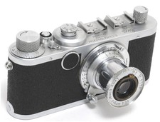 @ Leitz Leica IC post war camera sharkskin w. Elmar 3.5/5cm lens