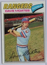 1977 Topps 588 Dave Moates In Ex Condition Rangers 1977 Topps 588 Dave Moates In Ex Condition Rangers