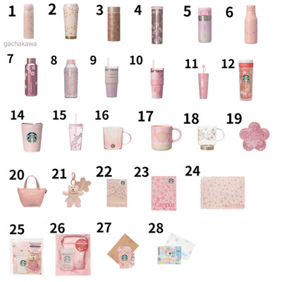 Starbucks Japan SAKURA 2026 1st Cherry Blossom Shine Brightly Tumbler Flasche...