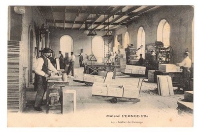 Antique Pernod Fils Cashier House Card