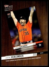 2020 Topps #TNR-10 Justin Verlander Topps Now Review 2019