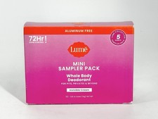 Lume Whole Body Deodorant 5 Pack Sampler Invisible Cream Minis NEW AND SEALED