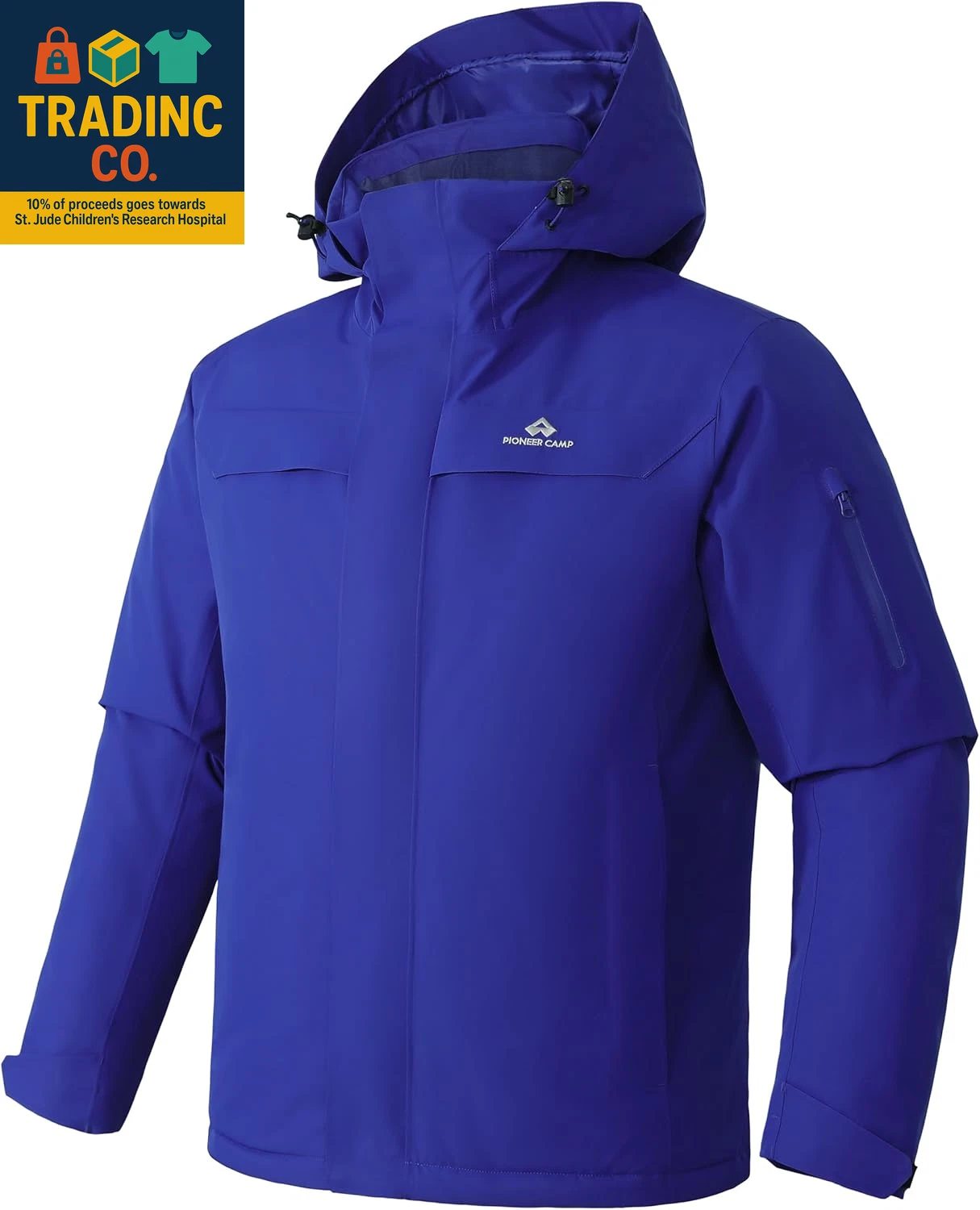 Men's Insulated Waterproof Ski Jacket for Winter Sports