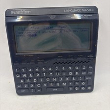Franklin Language Master LM-6000 Speaking Dictionary Merriam Webster Tested VNTG