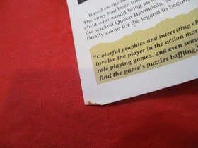 Capcom Craze Club Nintendo NES Promo Poster Insert ONLY Mega Man Ducktales #C