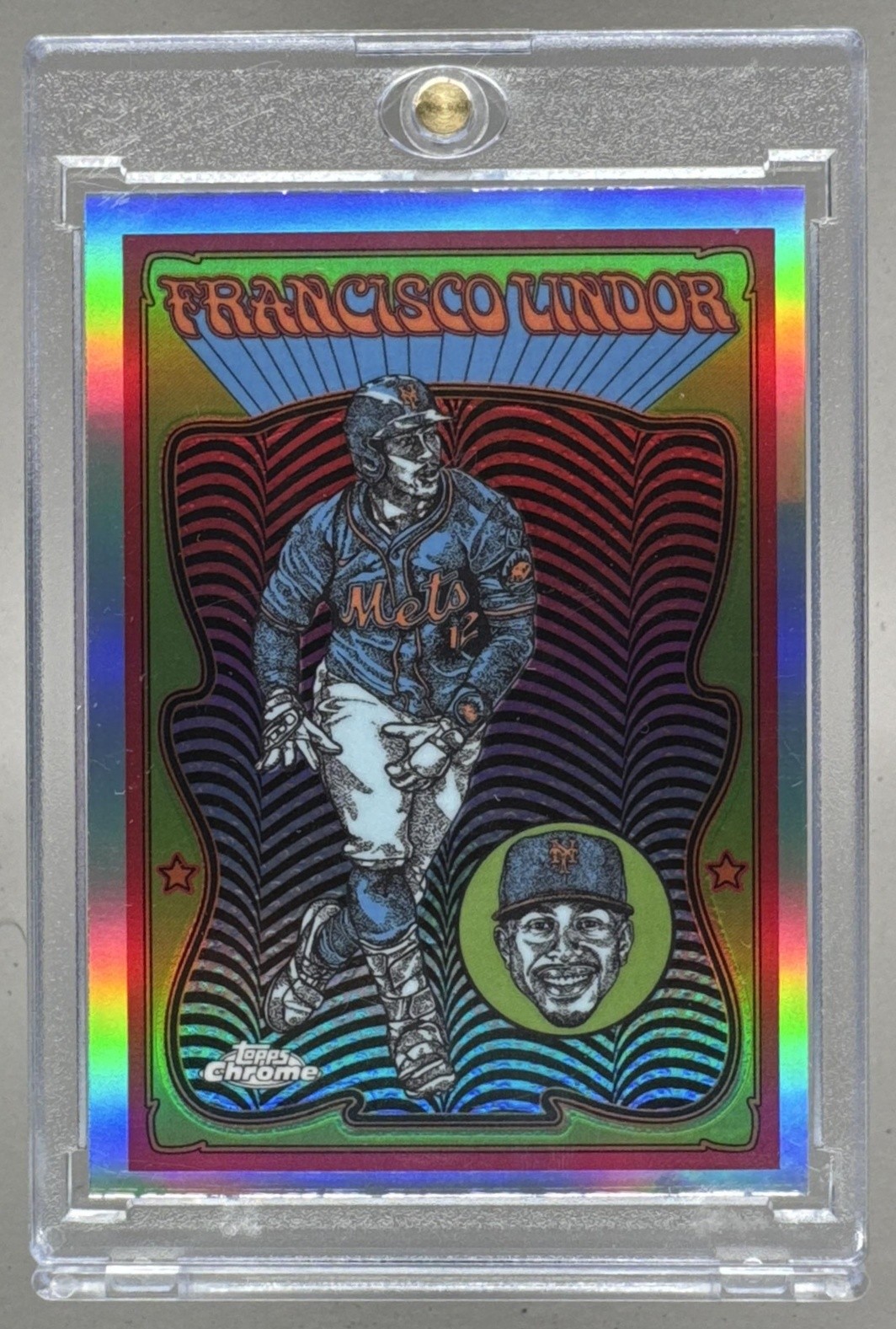 Francisco Lindor 2025 Topps Chrome #UV-8 Ultraviolet All-Stars