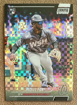 2022 Topps Stadium Club Chrome Update - Lucius Fox #334 X-Fractor (RC) Nationals
