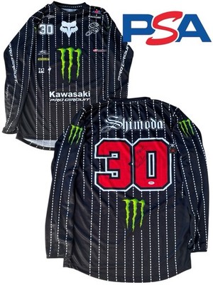 Jo Shimoda Signed Monster Kawasaki 30 Supercross Jersey PSA AUTO