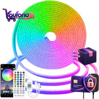 Neon LED Strip 10M 24V RGB Mit Fernbedienung Und APP Beleuchtung Deko 720 StüCk
