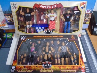 WWE WrestleMania 13 Submission Match 3 pack Elite & Pipers Pit Elite 3 Pack