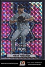 2022 Panini Mosaic #179 Justin Verlander Pink Camo Mosaic