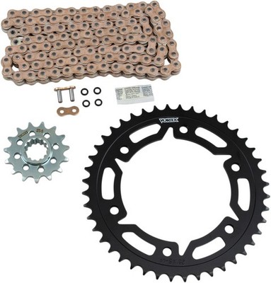 Vortex V3 HFRS Chain & Sprocket Kit with Steel Rear Gold 15/44T 520SX3-112