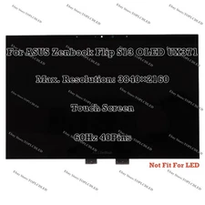 For ASUS Zenbook Flip S13 OLED UX371EA-HL366T 4K LCD Assembly Touch Screen Panel