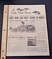 Vintage Cody Club News Wyoming newsletter # 1...
