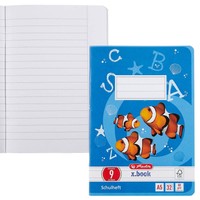 Herlitz Schulheft X.Book Lineatur 9 Liniert Din A5 AußEnrand, 32 Blatt, 1 St.