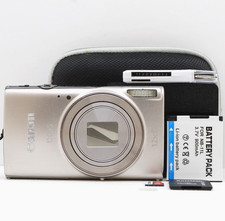 Canon IXUS 285 HS 20.2MP Compact Digital Compact Camera Silver Tested Full Kit