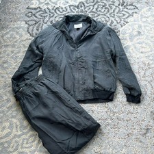 Vintage JPL Fashion Silk Tracksuit Black Large