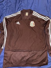 2018 Adidas México Pullover Training Large Brown/Cafe manga larga long sleeve