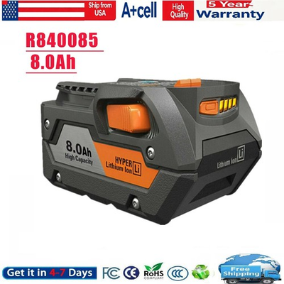 #ad #ad NEW PACK For Ridgid 18V R840085 8.0Ah Hyper Lithium Battery Rigid 18Volt R840087 $23.99