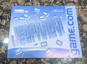 Jeopardy Tiger game.com Video Game - CIB - Box Damage