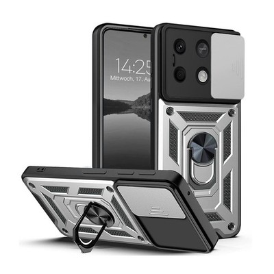 Handy Hülle für Xiaomi Redmi Note 13 5G Handyhülle Schutz Case Cover Silber