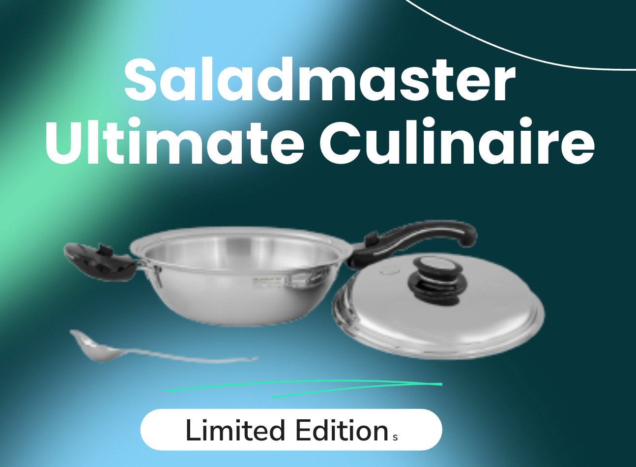 Saladmaster 316Ti Limited Edition Ultimate Culinaire with Drizzle Spoon NIB!