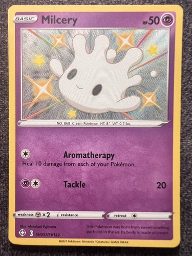 Milcery SV057/SV122 Shiny Rare Shining Fates Shiny Vault Holo Pokemon Card NM