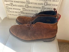 ALLEN EDMONDS Katmai Brown Suede Leather Chukka Dress Boots  11 D -