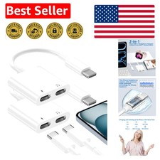 Portable USB C Headphone Adapter with 60W Fast Charging - Compatible with iPhone