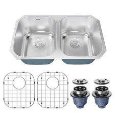 Karran USA PRU31-PK1 Profile 32-1/4" Undermount Double Basin - Stainless Steel