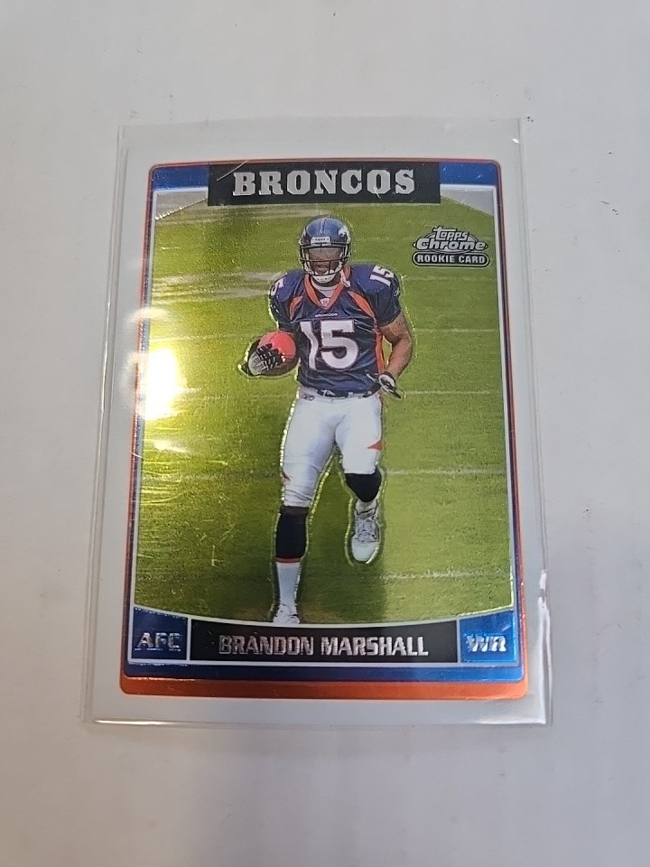 2006 Topps Chrome Brandon Marshall #263 Rookie RC Denver Broncos