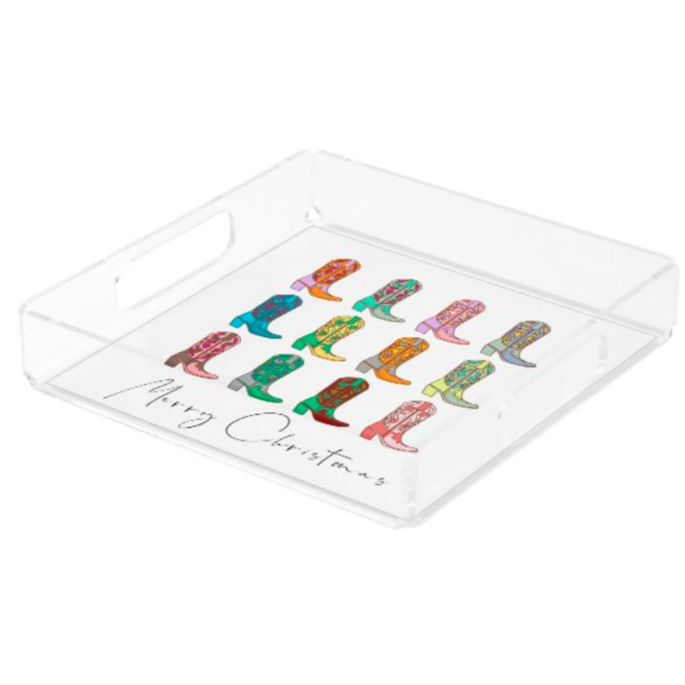 Cowboy Christmas Acrylic Tray - Image 2 of 3