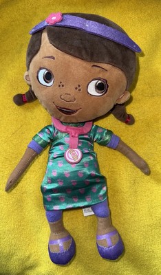 Disney Store Doc McStuffins Dottie 12'' Plush Girl Doctor Doll Stuffed Toy Scrubs