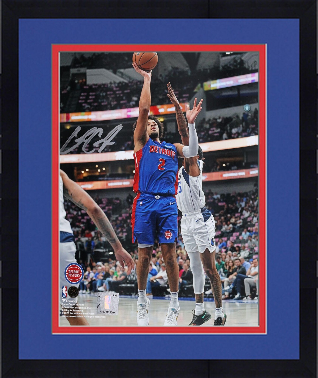 Cade Cunningham Autographed Signed Detroit Pistons Framed 8x10 Layup Vs. Phoenix Suns Photo 