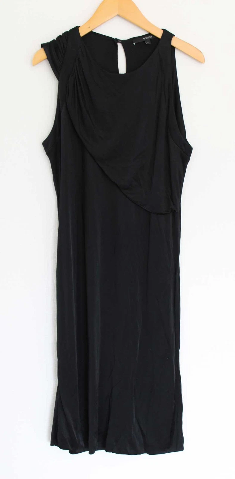 Gucci 2025 abito estivo asimmetrico L nero nero r10_0711