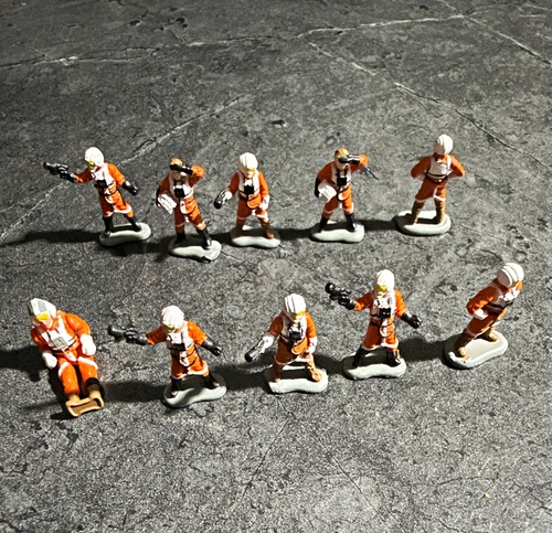 Star Wars Lot of 10 X-Wing Pilots Mini Figures 1993-1994 Lucasfilm Lmtd