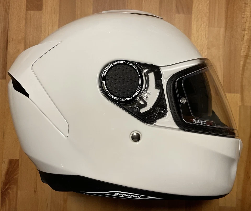 Casco de moto SHARK Spartan 1.2 blanco (talla mediana) excelente estado Foto 3 de 4