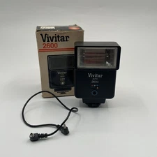 Vivitar Auto 2600 Electronic Flash Shoe Mount Tested & Works